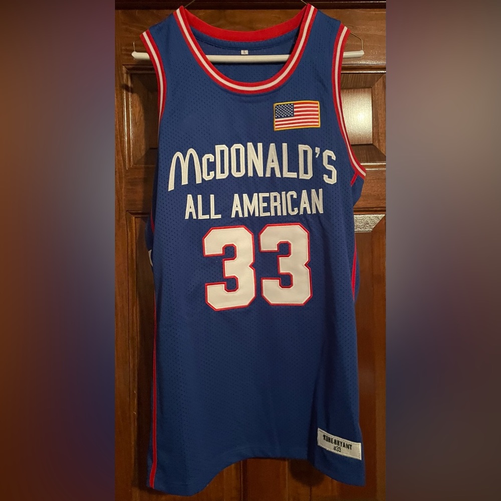 BRAND NEW NEVER WORN Kobe Bryant McDonald’s All-American Basketball Jersey.